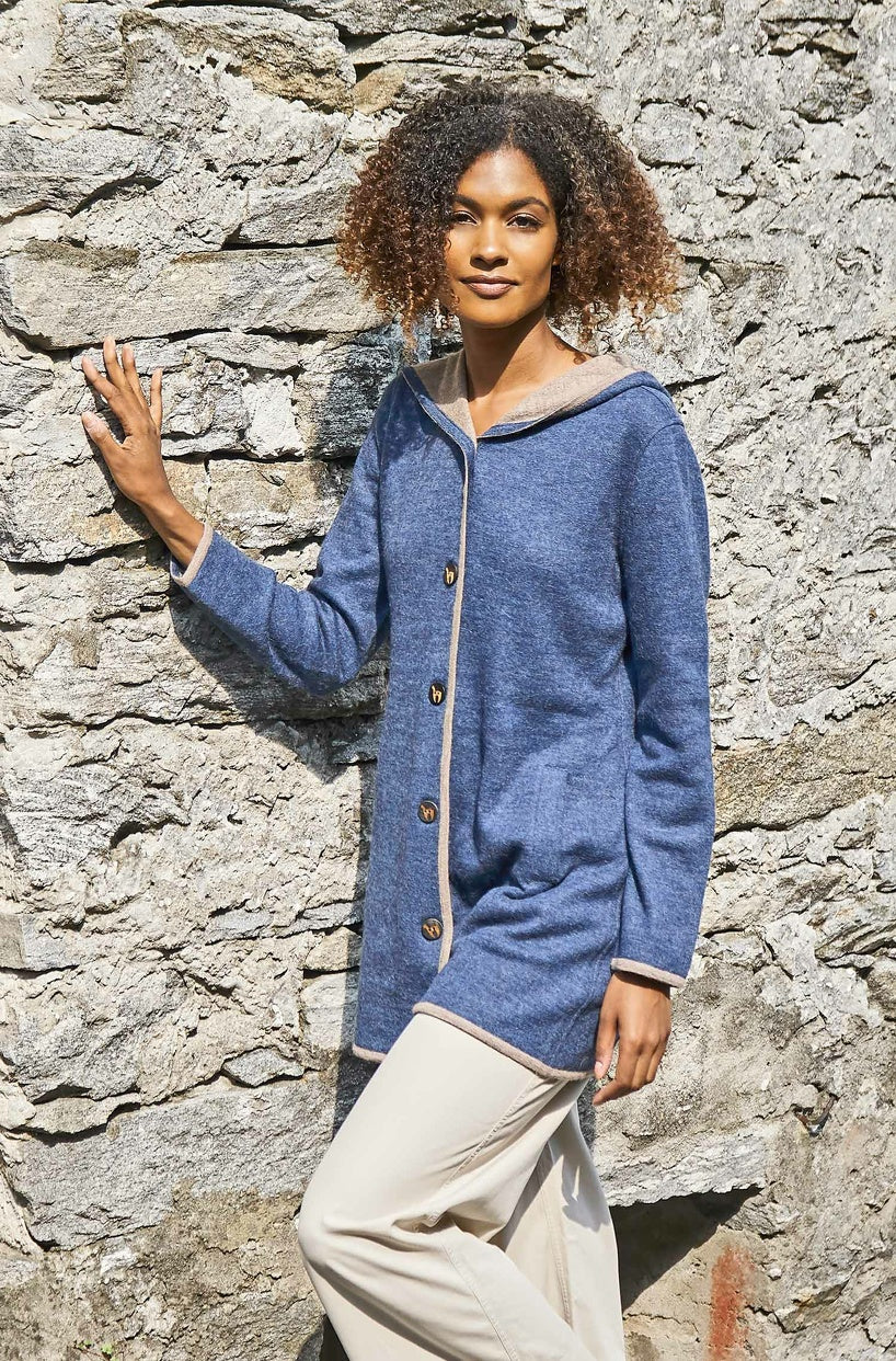 Apu Kuntur - Alpaka Mantel ALYSSA – Damen Parka aus Alpaka & Wolle