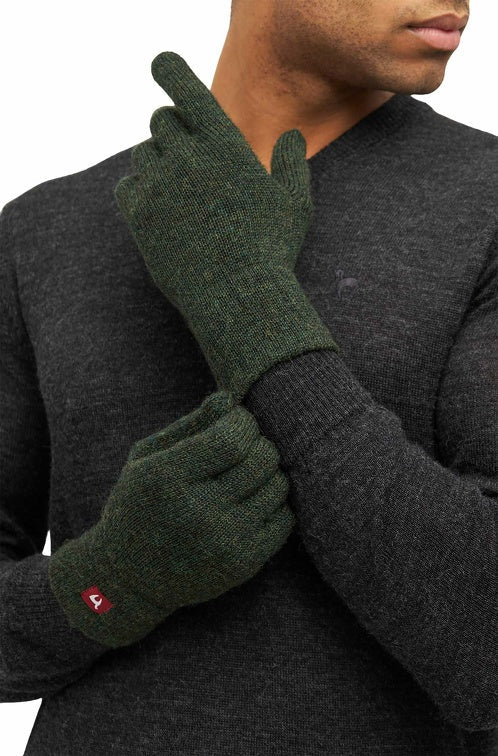 Apu Kuntur - Alpaka Fingerhandschuhe Uni – 100 % Baby‑Alpaka