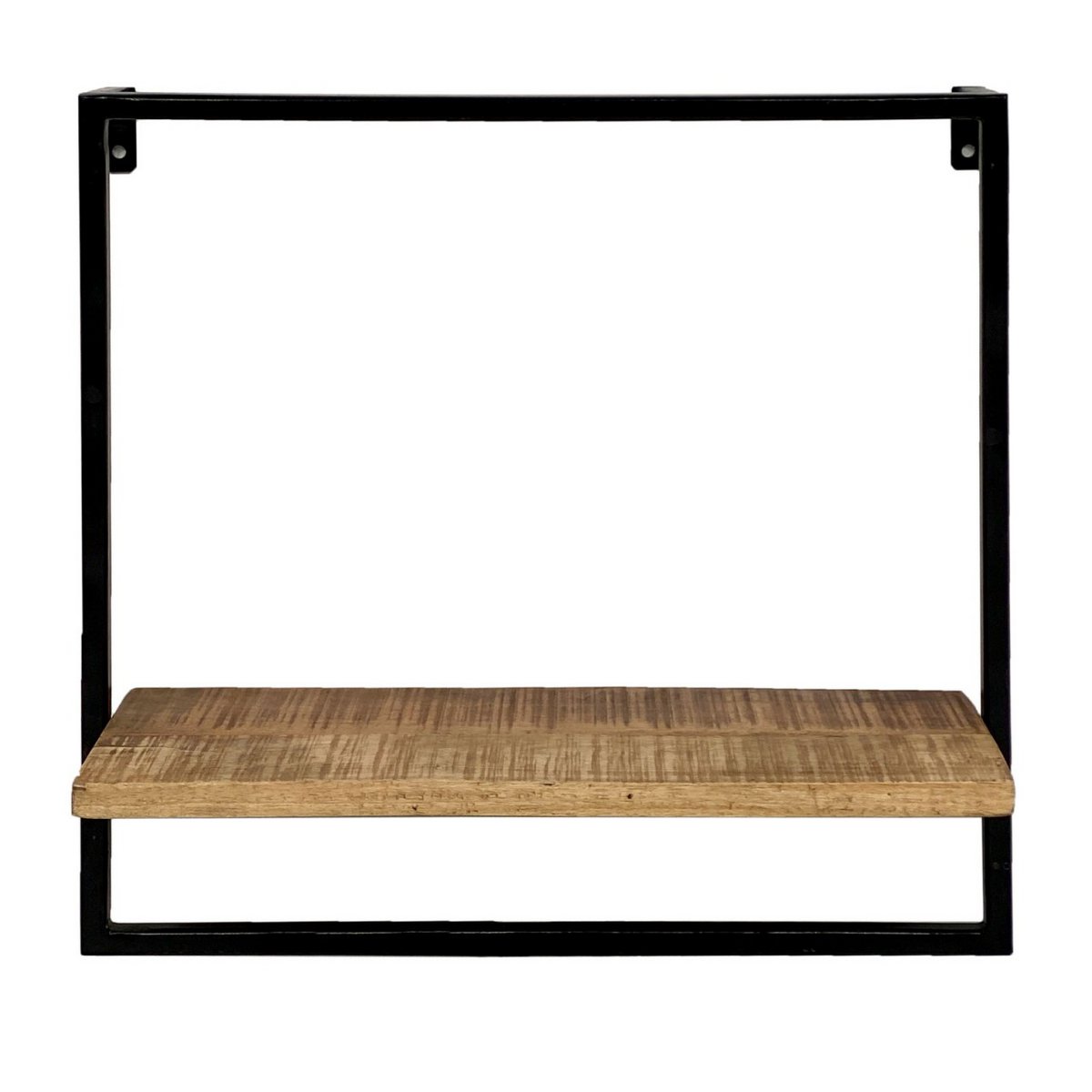 Hängeregal - Wandregal - Bücher Regal 50x50x25 cm - Dock - Metall-Gestell schwarz
