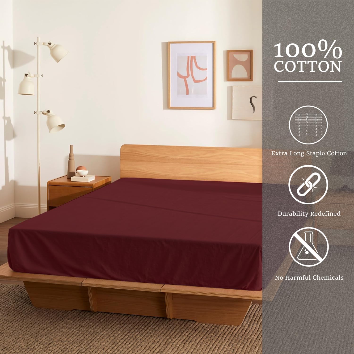 Sloomo Jersey Spannbettlaken 100% Baumwolle