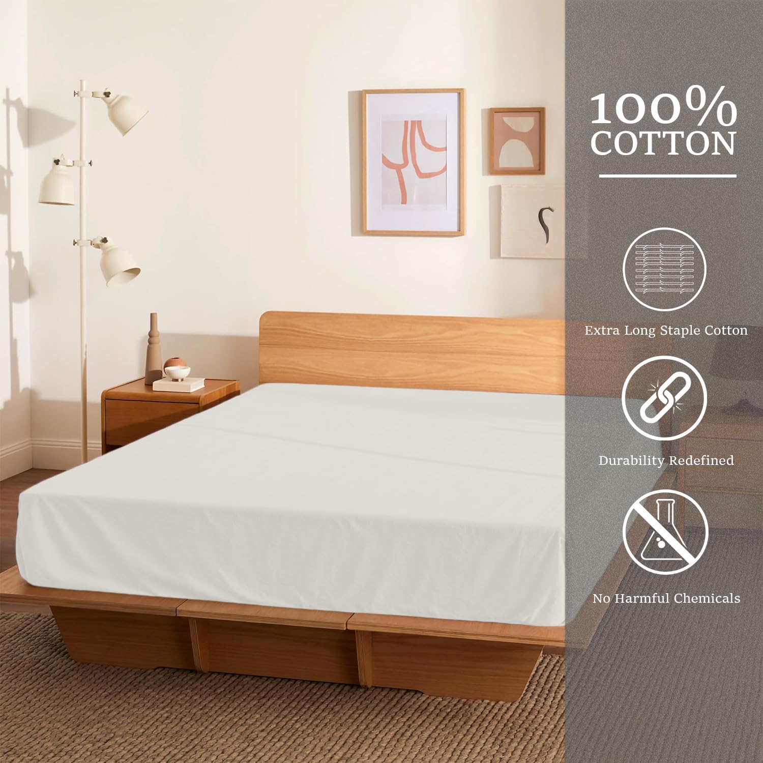 Sloomo Jersey Spannbettlaken 100% Baumwolle