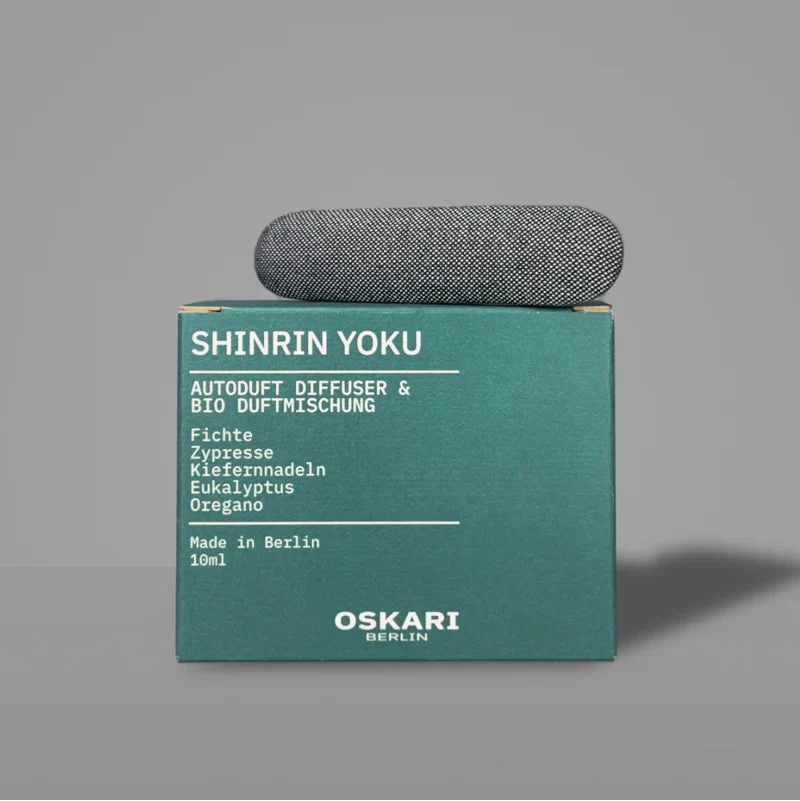 Oskari - Autoduft Set „Shinrin Yoku“ – Waldduft für natürliche Entspannung unterwegs