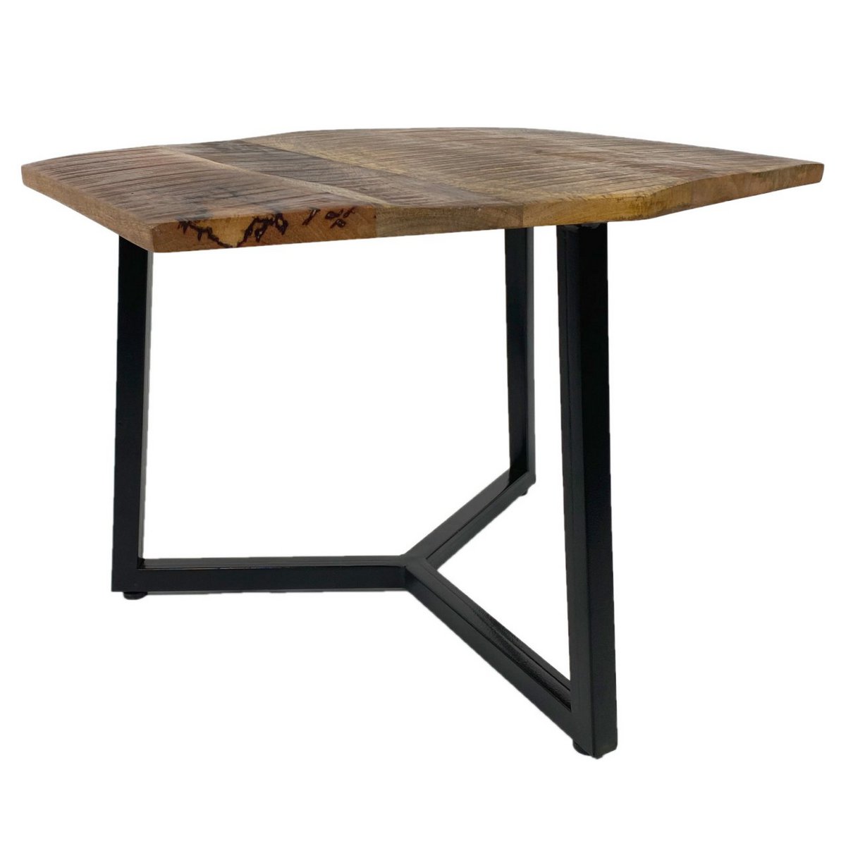 Beistelltisch - 56 x 47 cm - nachhaltig Wohnzimmer Tisch - Couchtisch - Nizza - Metall-Gestell