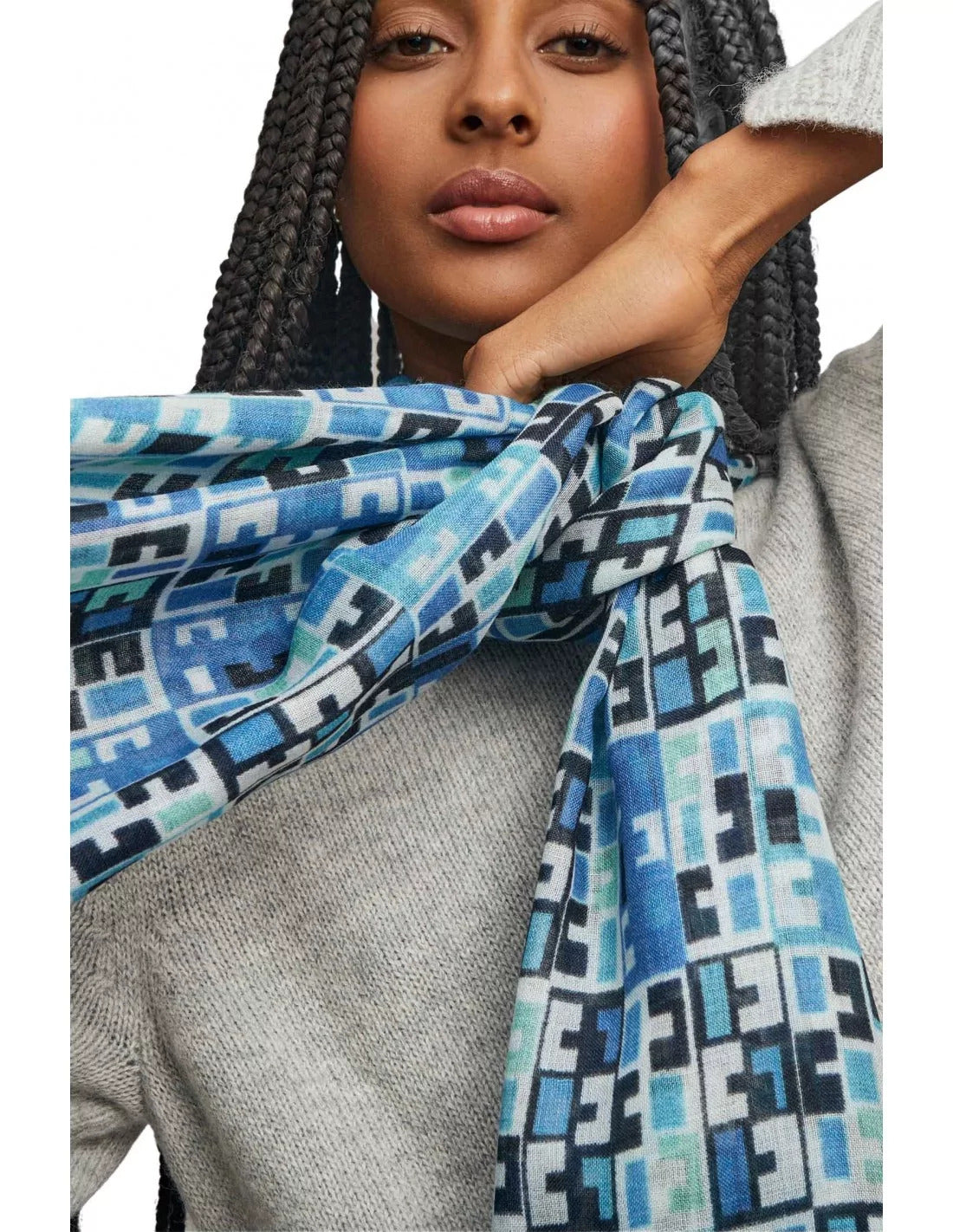 Kuna - Alpaka Webschal - Weaving – 70 % Baby‑Alpaka & 30 % Seide