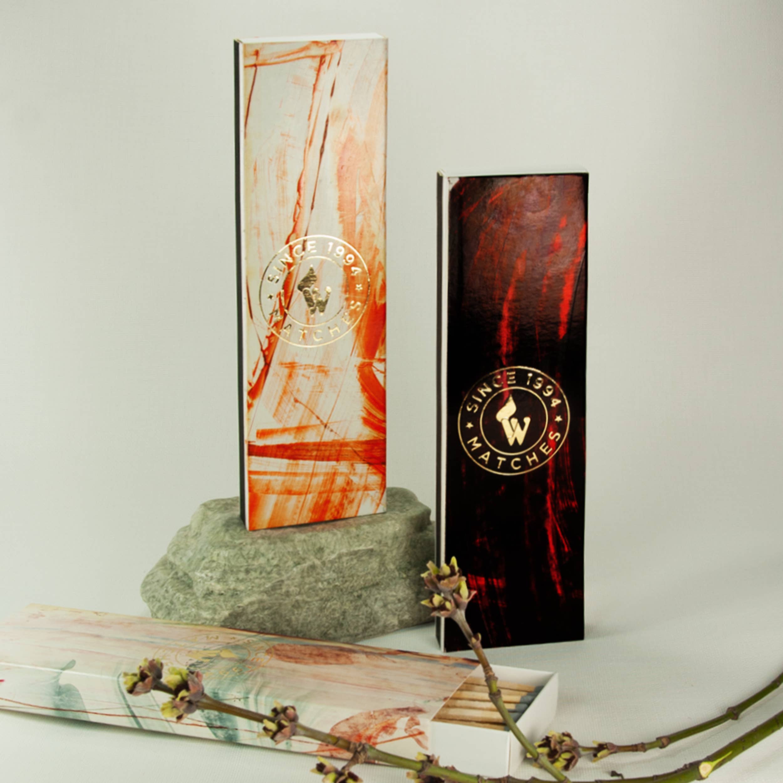 "ART" Premium Streichhölzer – Handbemalte Design-Streichhölzer, Unikat & nachhaltig