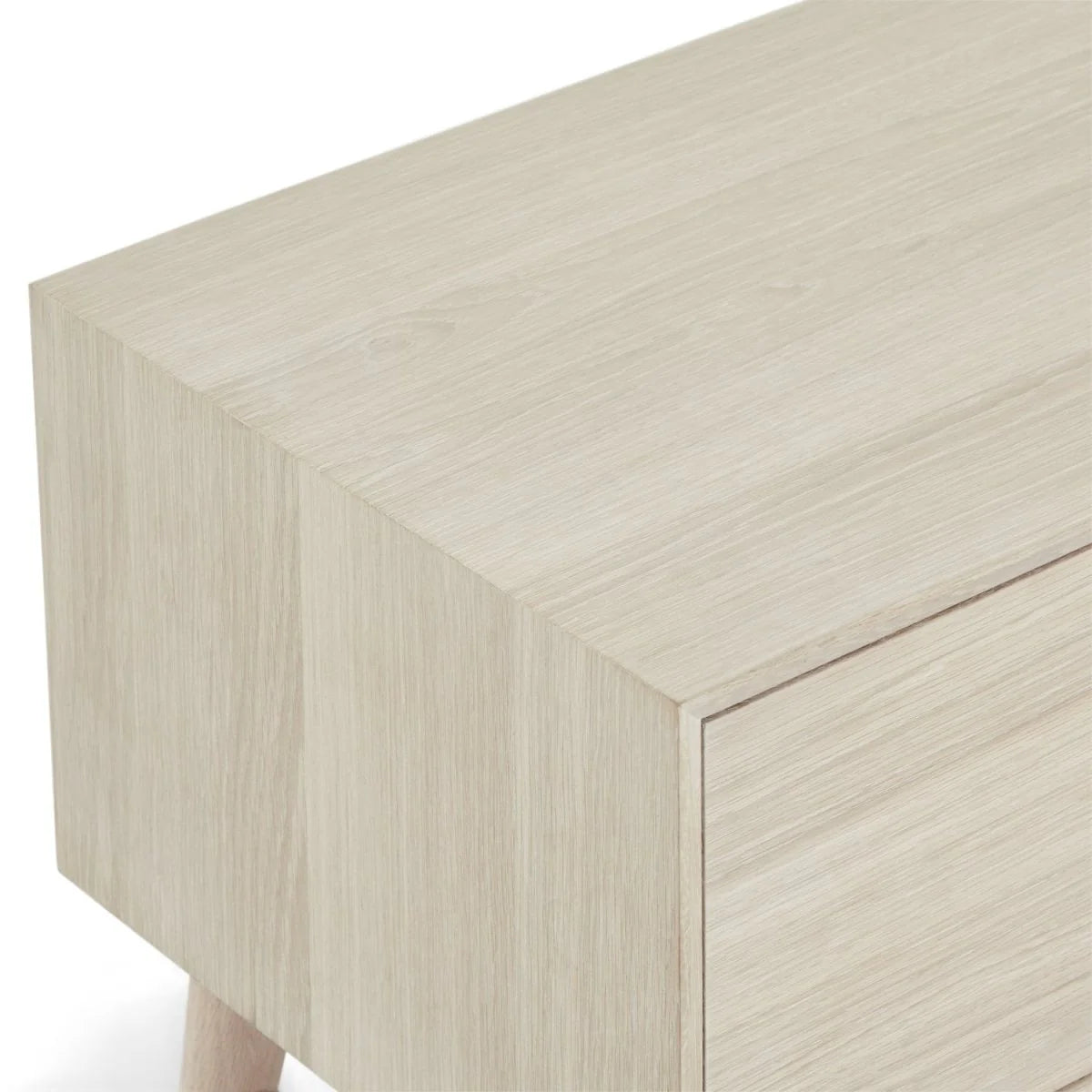 Furnhouse Porto TV-Tisch mit 2 Türen - 160 cm breit - Eiche Weiß geöltes