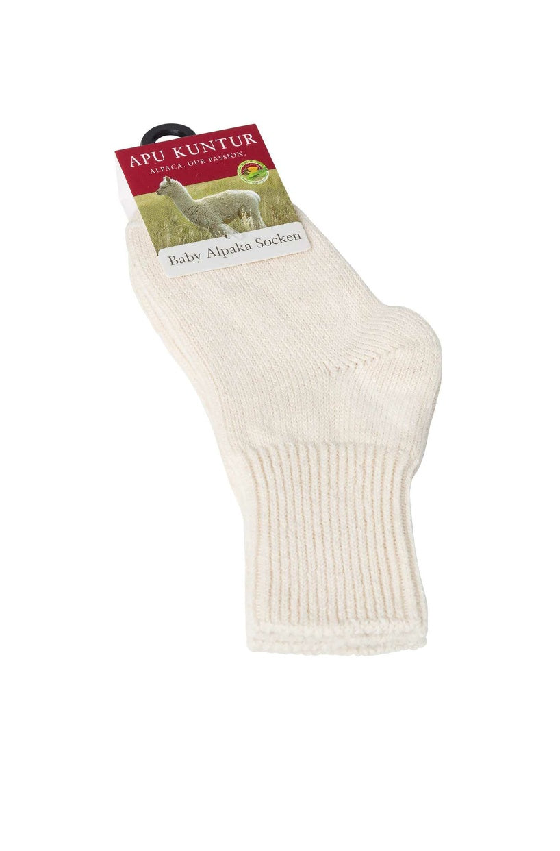 Apu Kuntur - Alpaka Socken Kinder – Baby Alpaka & Pima Baumwolle, extra weich