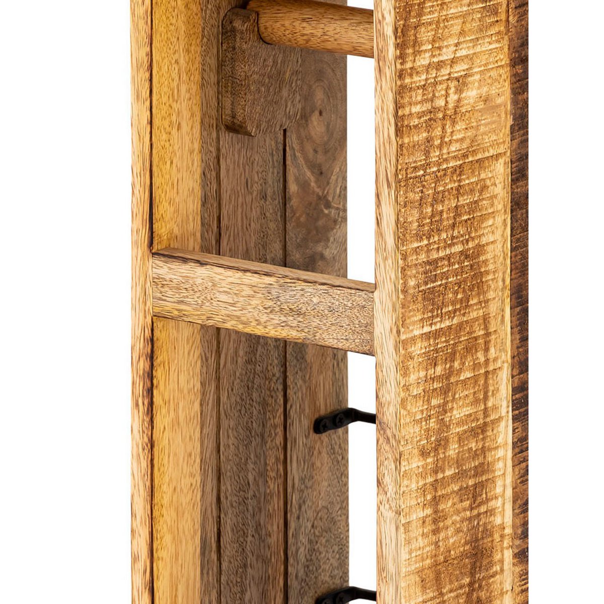 Toilettenpapierhalter - Holz - 17x17 H 65 cm - quadratisch Mangoholz