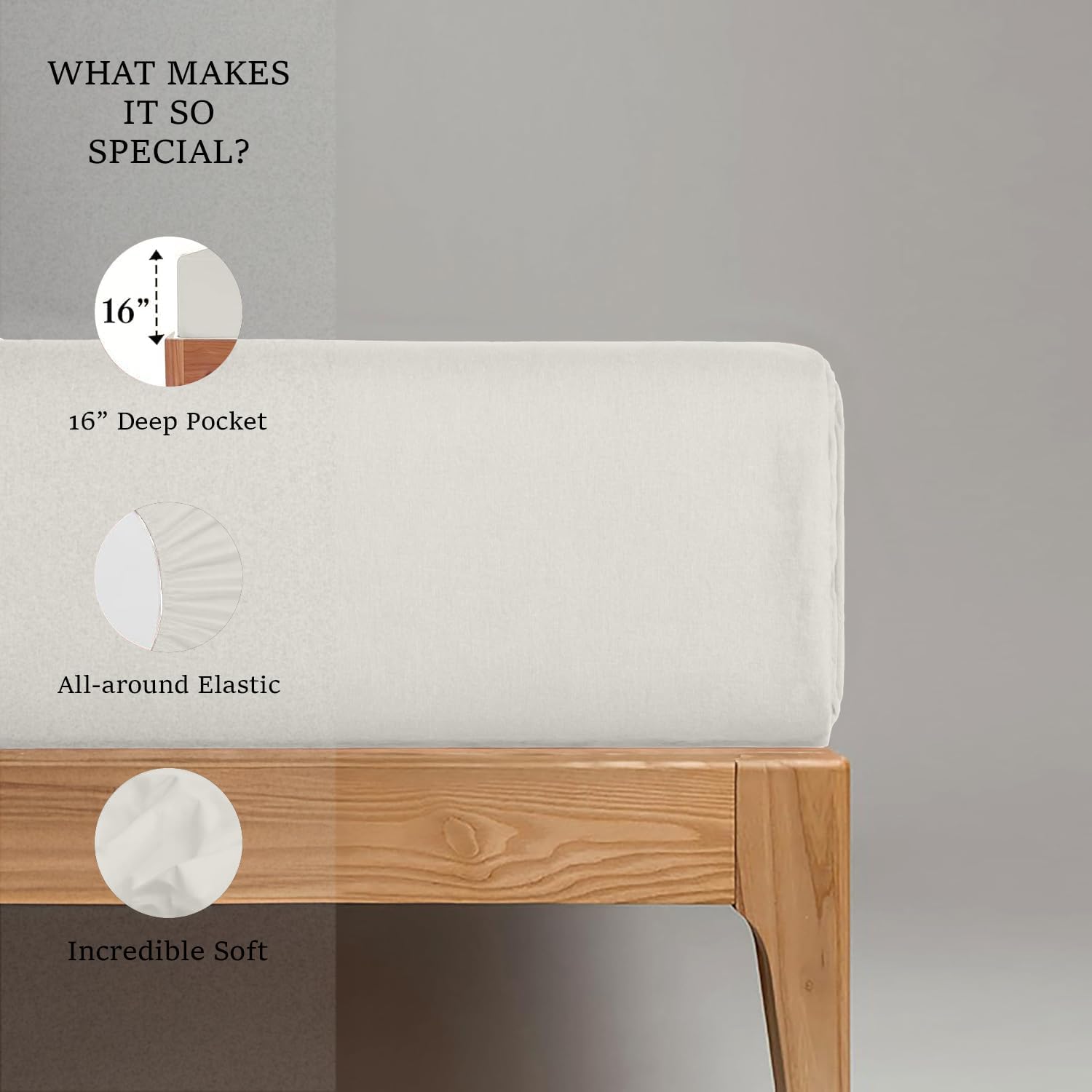 Sloomo Jersey Spannbettlaken 100% Baumwolle