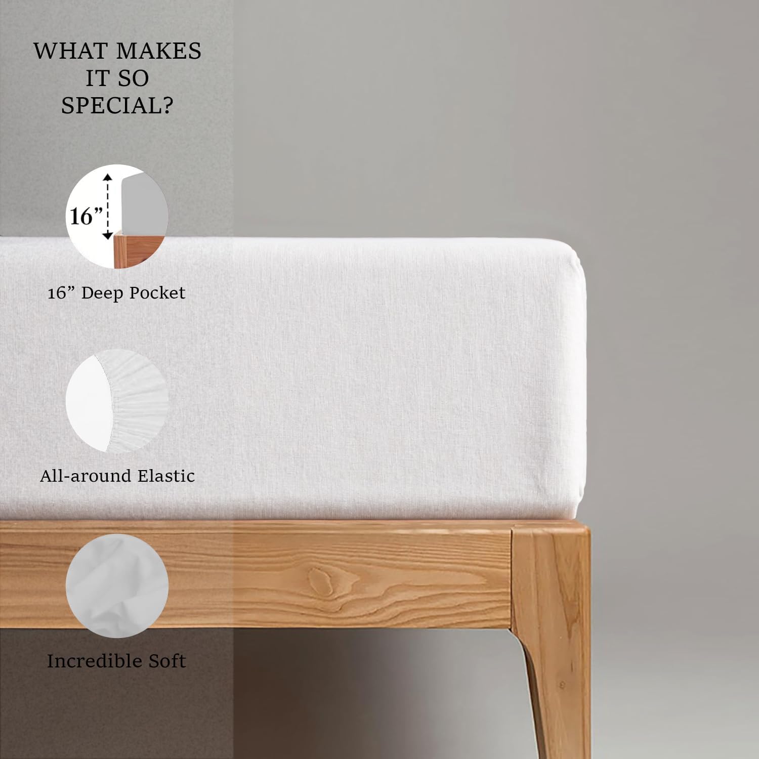 Sloomo Jersey Spannbettlaken 100% Baumwolle