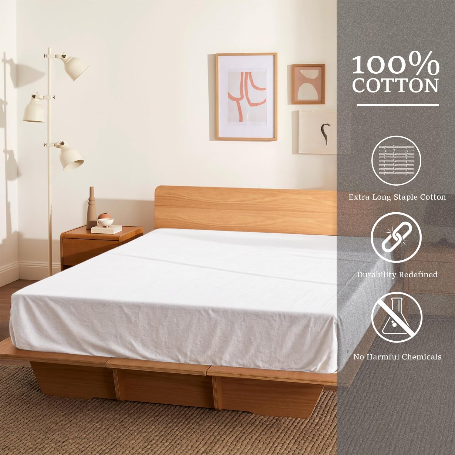 Sloomo Jersey Spannbettlaken 100% Baumwolle