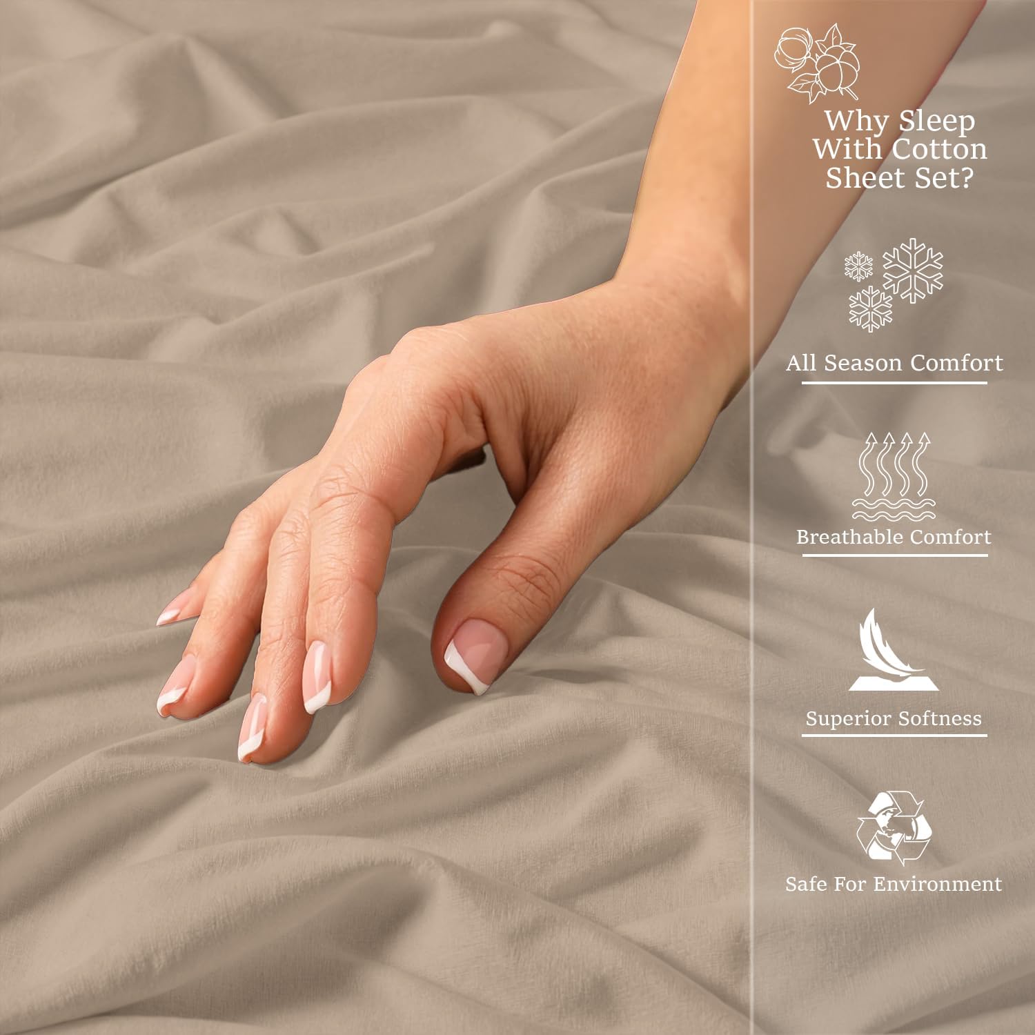 Sloomo Jersey Spannbettlaken 100% Baumwolle