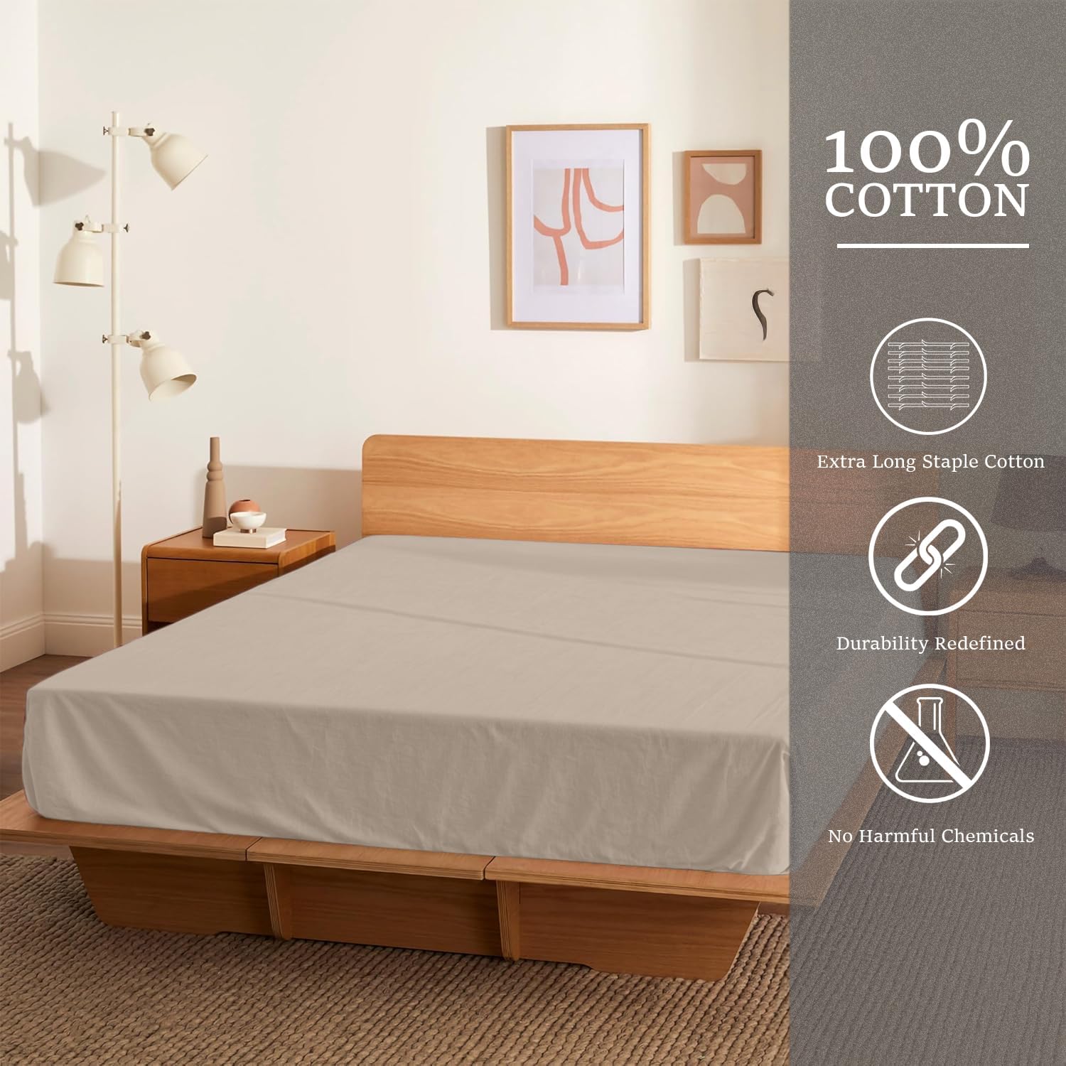 Sloomo Jersey Spannbettlaken 100% Baumwolle