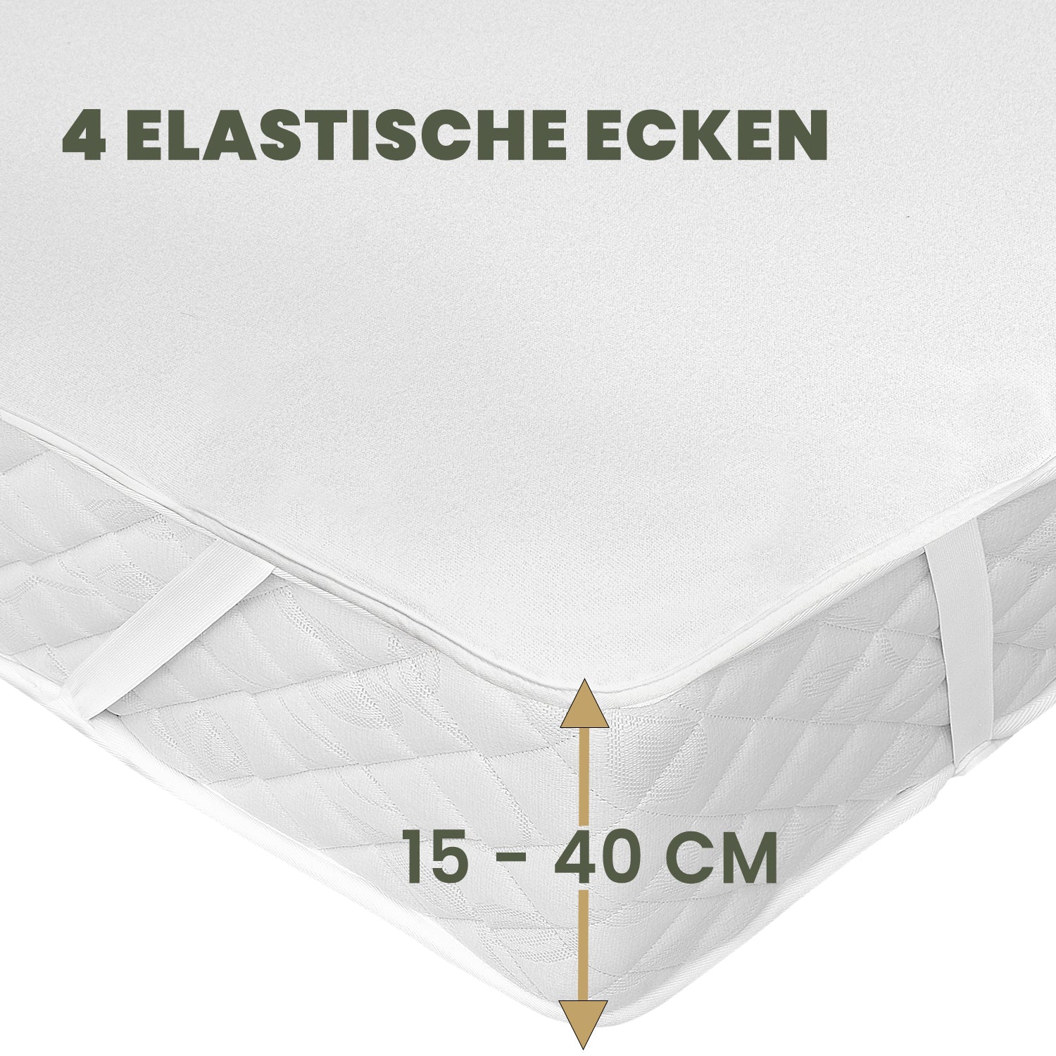 Sloomo Gummiband Matratzenschoner - Inkontinenzunterlage waschbar, Matratzenbezug