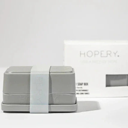 /HOPERY GREY 3 in 1 Soap Box - aus Bambus und Mais