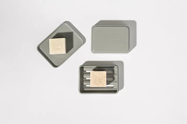 /HOPERY GREY 3 in 1 Soap Box - aus Bambus und Mais