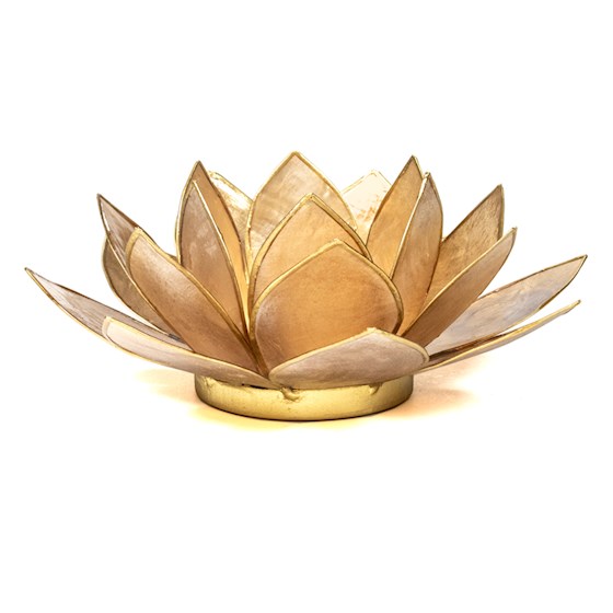 Lotus Teelicht Capiz - aus natürlicher Capiz Muschel