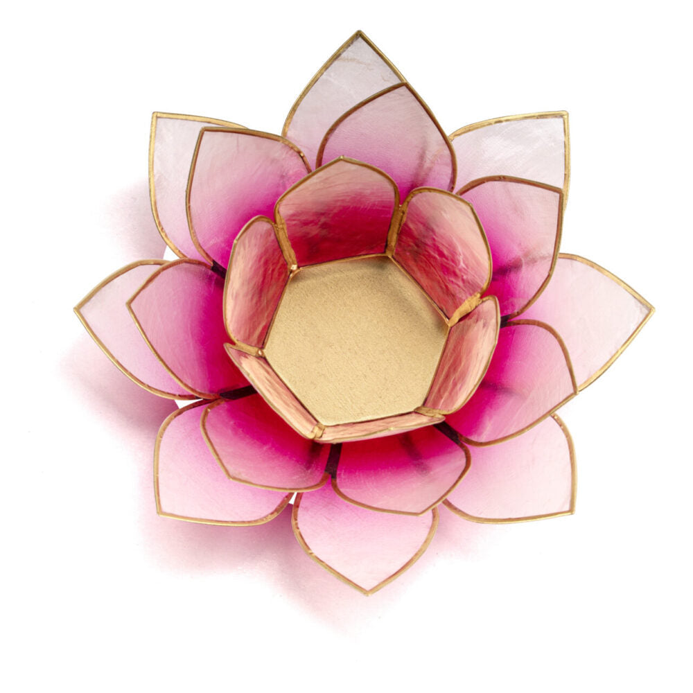 Lotus Teelicht Capiz - aus natürlicher Capiz Muschel