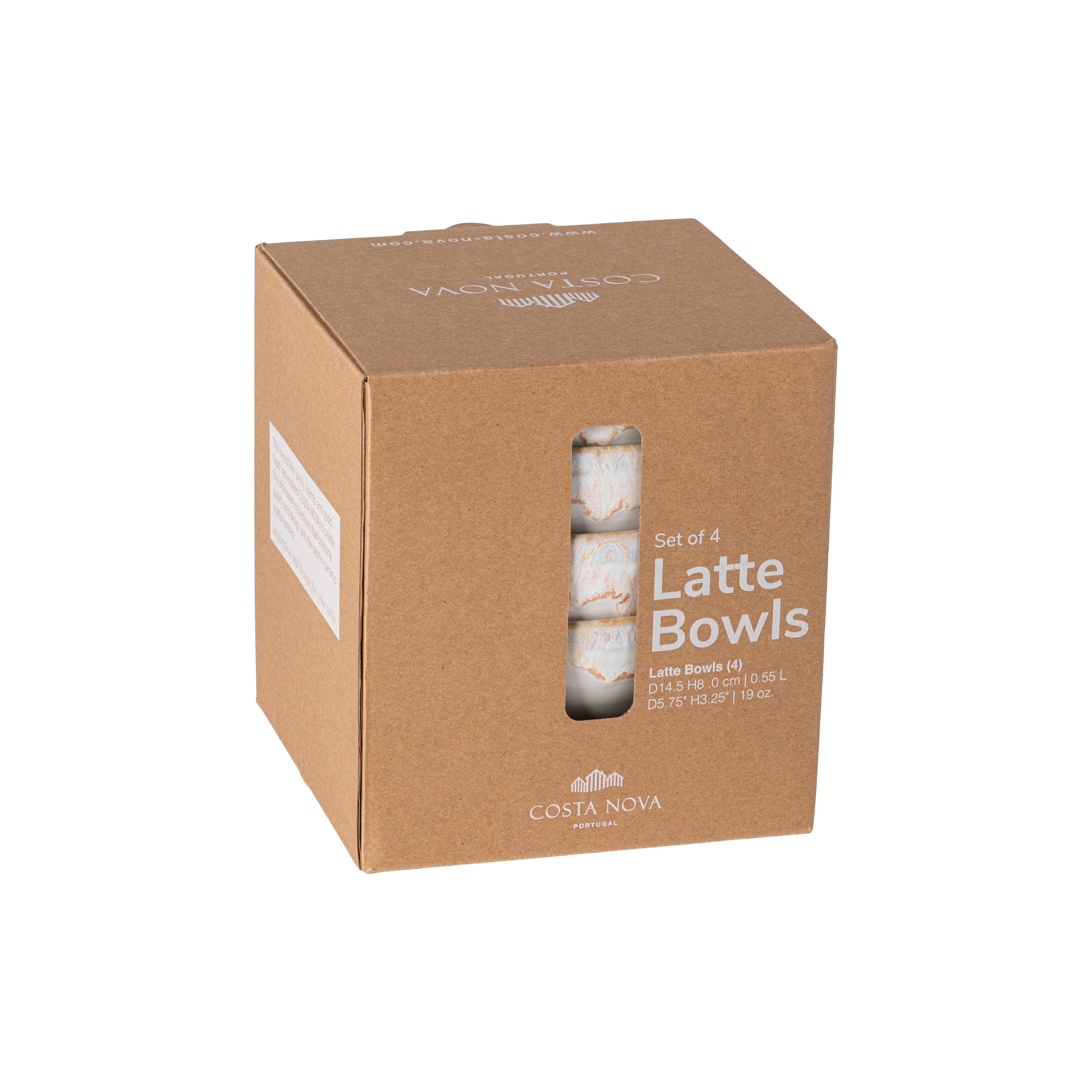 Latte Bowl -Grespresso- weiß - 15x8 cm