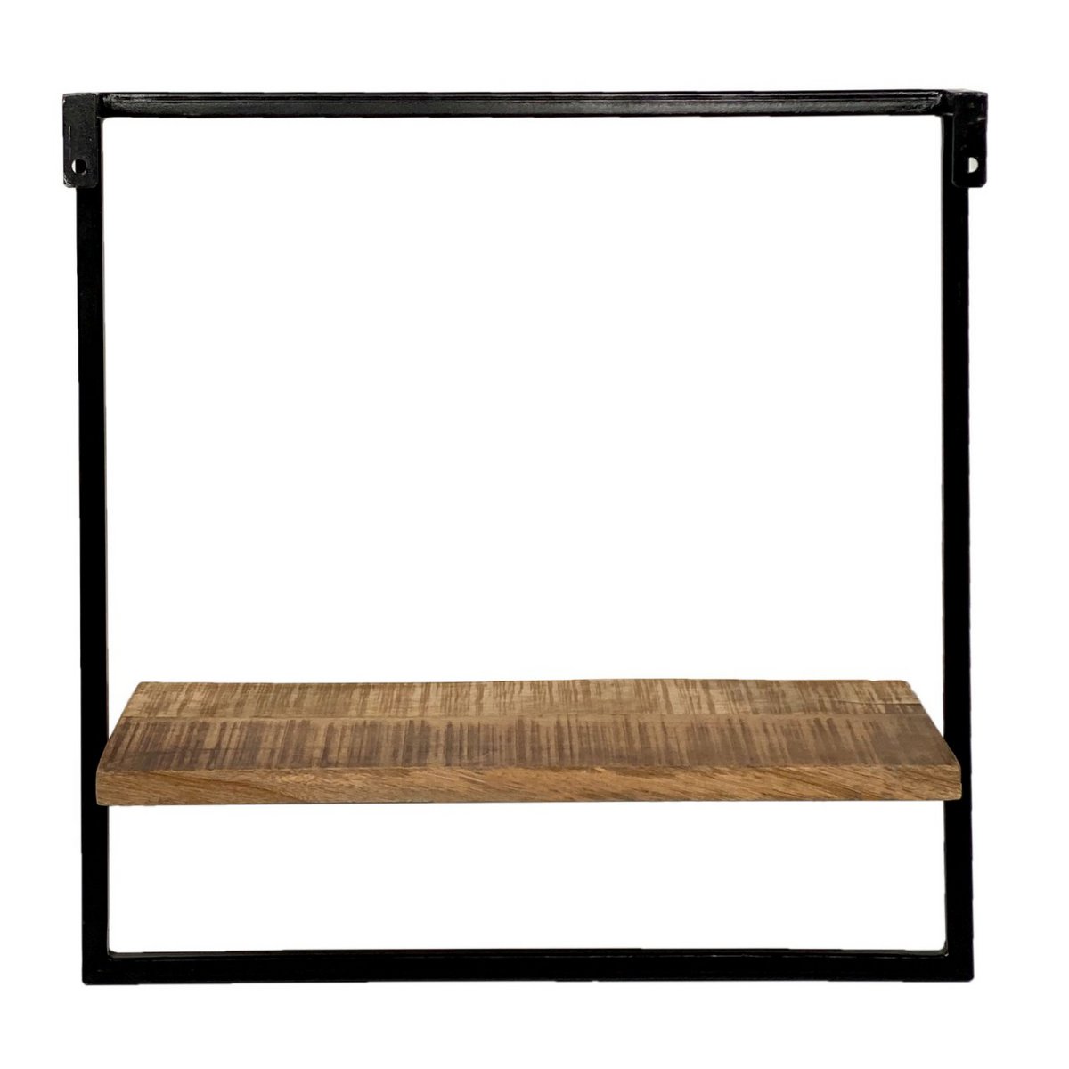 Hängeregal - Wandregal - Bücher Regal 50x50x25 cm - Dock - Metall-Gestell schwarz