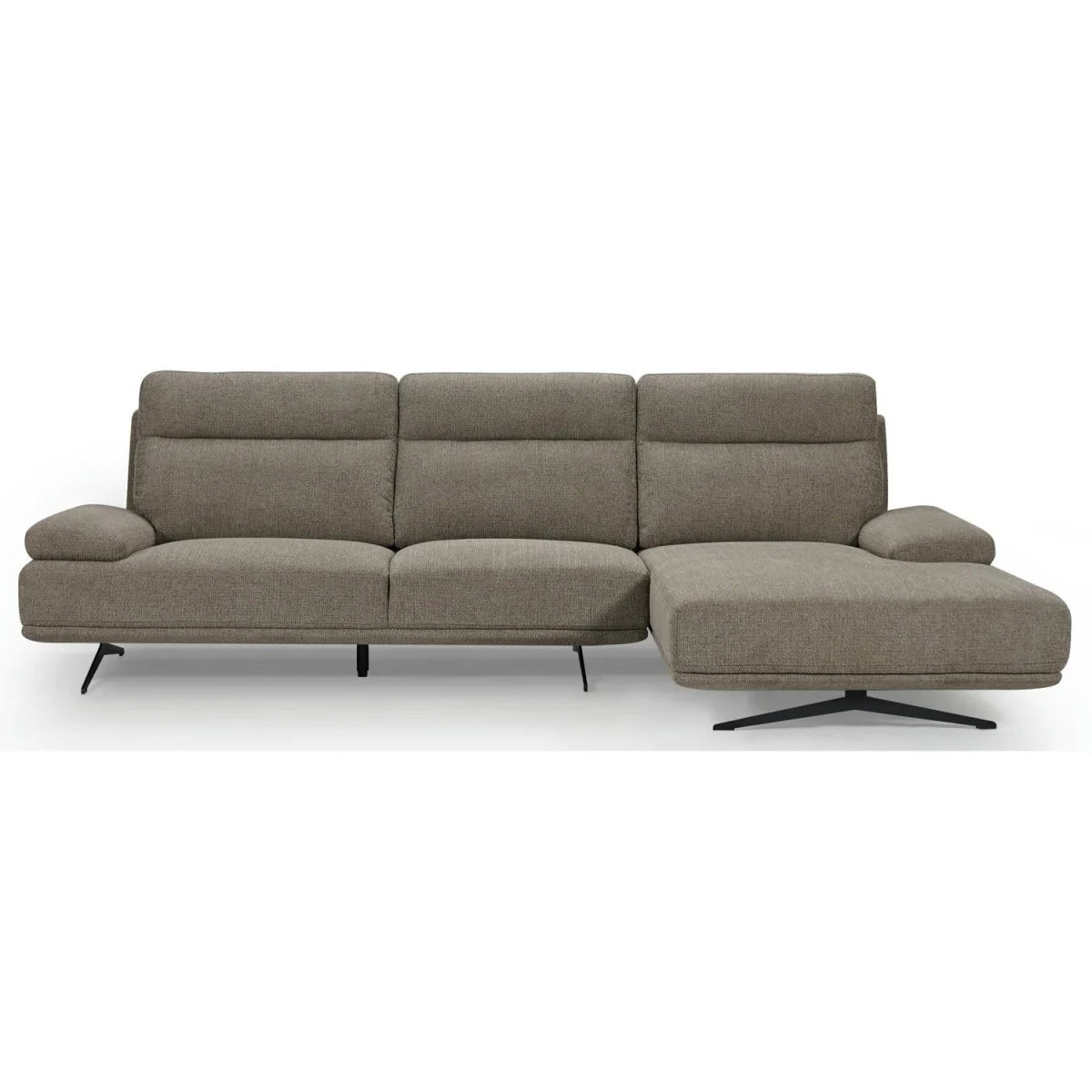 Furnhouse Seattle L-Form Ecksofa Rechts - Stoffbezug Braun